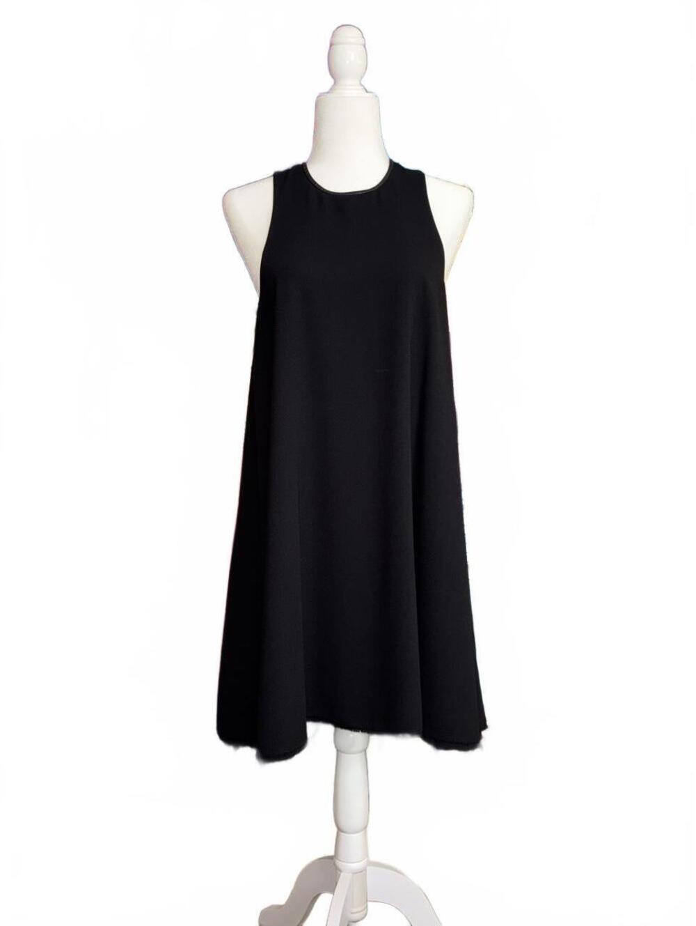 T by Alexander Wang black trapeze dress